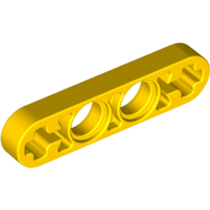 Lego rameno tenké 1x4, žlutá (4155068, 4199345)